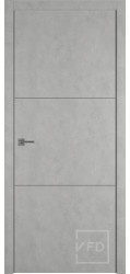 Межкомнатная дверь "URBAN 2", пг, ANTIC LOFT (алюминиевый молдинг)
