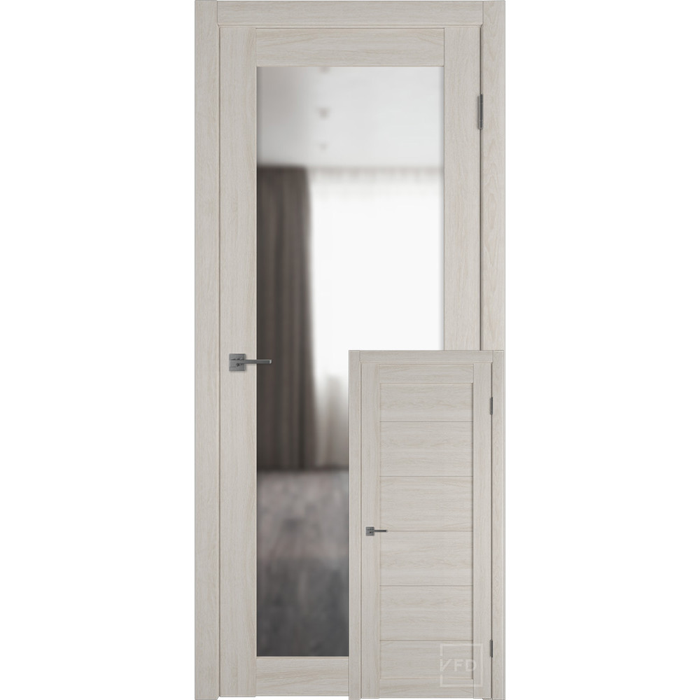 Межкомнатная дверь "Атум PRO Х32", зеркало, Scansom Oak