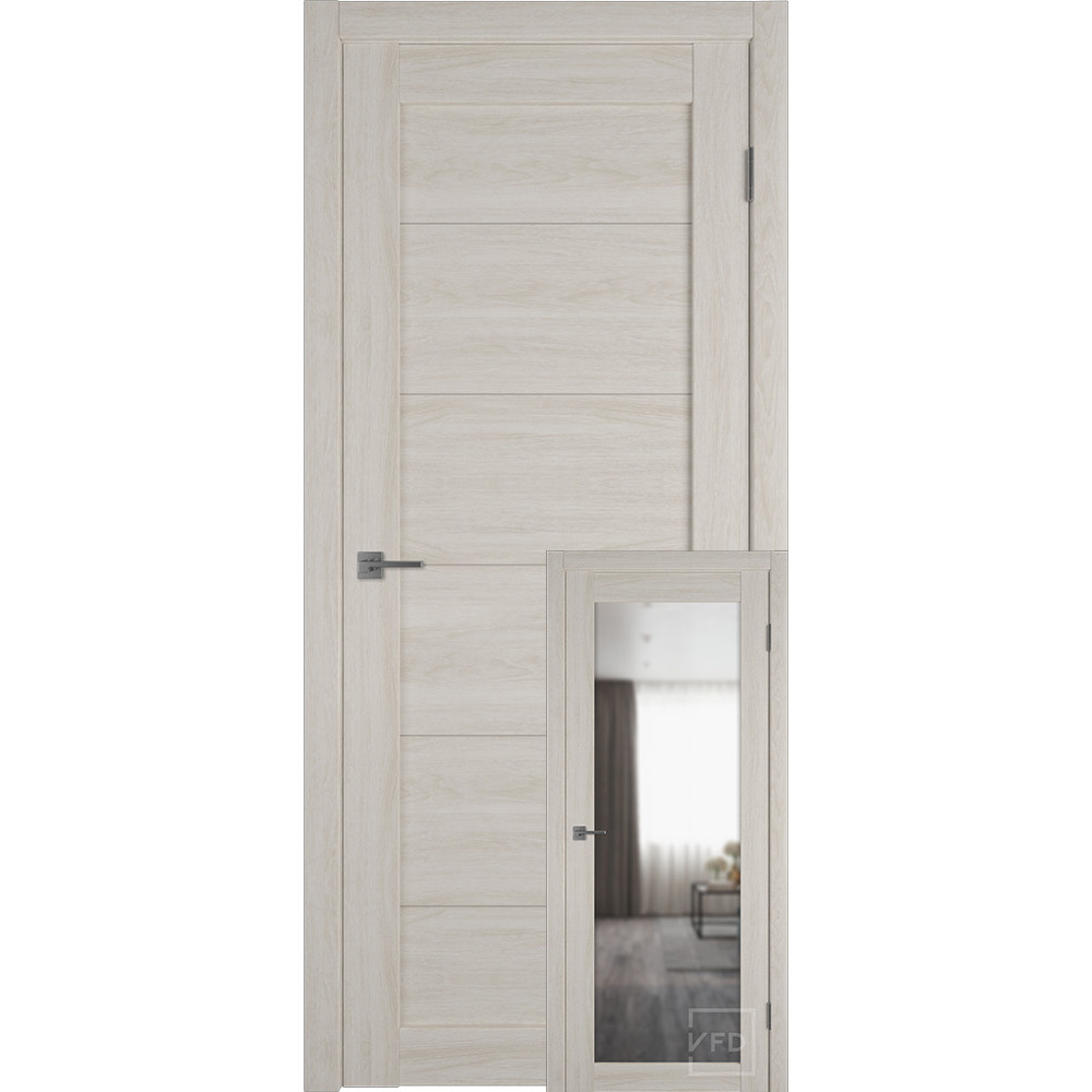 Межкомнатная дверь "Атум PRO Х32", зеркало, Scansom Oak