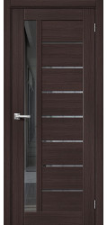 Межкомнатная дверь "Порта-27Б", Mirox Grey, Wenge Melinga