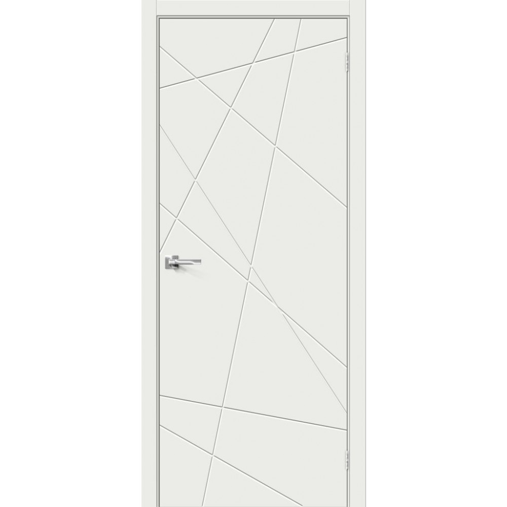 Межкомнатная дверь ПВХ Граффити-5", пг, белый